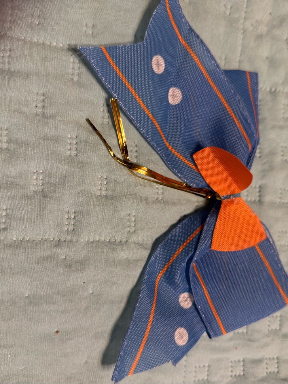 Bows ~ Wreaths Orange & Blue Sporting Events Cheerleaders Knicks NY Fans 24 Lot - Picture 8 of 16